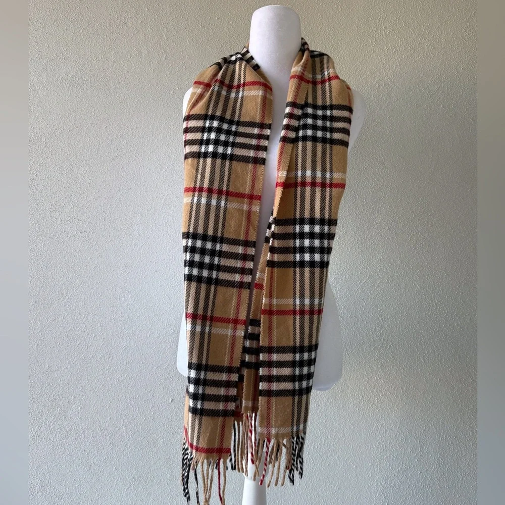 Patrizia Fastelli 72” Scarf‎ Plaid Made in Italy  Winter Career Casual